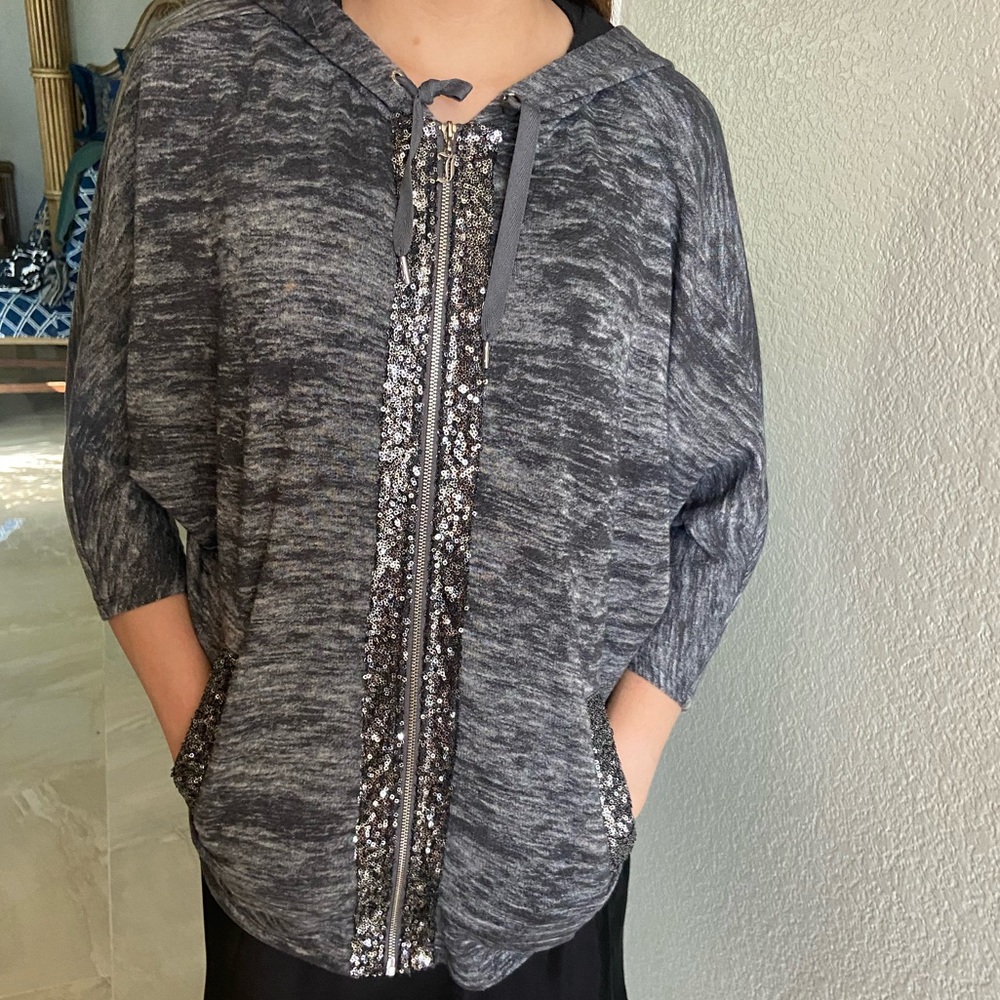 Juicy couture zip up black hoodie